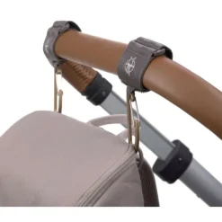 Lässig Stroller Hooks Met Karabijnhaak Antrhraciet 2-Pack