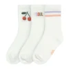 Lässig Tennis Socks GOTS - 3-pack - Cherry - Maat 19-22