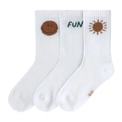 Lässig Tennis Socks GOTS Little Gang Fun 19-22 3pcs
