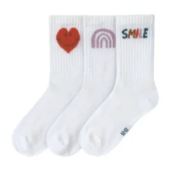 Lässig Tennis Socks GOTS Little Gang Smile 23-26 3pcs