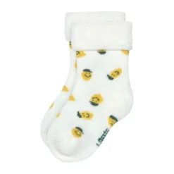 Lässig Terry Socks GOTS - 3-pack - Lemon Light Blue - Maat 12-14