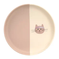 Lässig Tiny Team Cat Bord - Siliconen - Roze