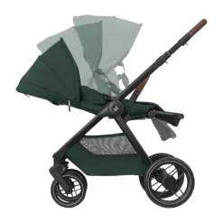 Maxi-Cosi Kinderwagen - Oxford Plus - Twillic Graphite (Dark Frame + Brown Leather)