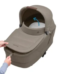 Maxi-Cosi Kinderwagen - Oxford Plus - Twillic Graphite (Dark Frame + Brown Leather)