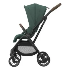 Maxi-Cosi Leona 2 Essential Green Zwart Frame en bruin leer