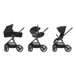 Maxi-Cosi Wandelwagen Oxford Essential Black Dark Frame + Black Leather