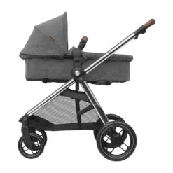 Maxi-Cosi Zelia3 Luxe Twillic Truffle (Black glossy frame & Black Leather)