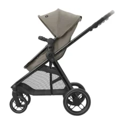 Maxi-Cosi Zelia3 Luxe Twillic Truffle (Black glossy frame & Black Leather)