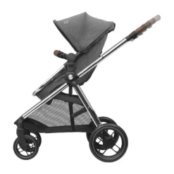 Maxi-Cosi Zelia3 Luxe Twillic Truffle (Black glossy frame & Black Leather)