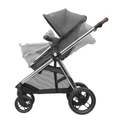 Maxi-Cosi Zelia3 Luxe Twillic Truffle (Black glossy frame & Black Leather)