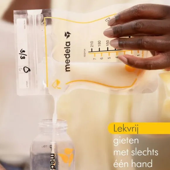 Medela Moedermelkbewaarzakjes Met Schenktuit 210ml 50st