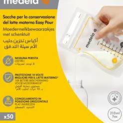 Medela Moedermelkbewaarzakjes Met Schenktuit 210ml 50st