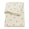 Meyco Baby Gingko Wiegdeken - 75 x 100 cm - Pre-Washed hydrofiel - Soft Sand