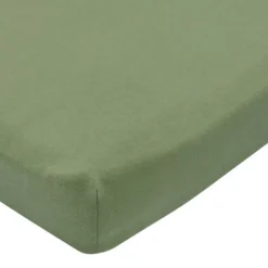 Meyco Baby Hoeslaken Boxmatras Uni Olive Green 75 x 95 cm