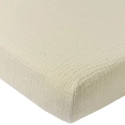 Meyco Baby Hydrofiel Hoeslaken Juniorbed - Uni - Soft Sand - 70x140 cm