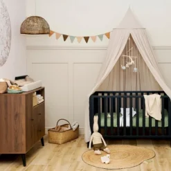 Meyco Baby Ledikanthoeslaken Uni Olive Green 60 x 120 cm 2-Pack
