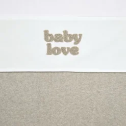 Meyco Baby Ledikantlaken Baby Love Sand Melange 100 x 150 cm