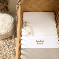 Meyco Baby Ledikantlaken Baby Love Sand Melange 100 x 150 cm