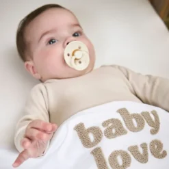 Meyco Baby Ledikantlaken Baby Love Sand Melange 100 x 150 cm