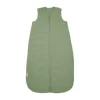 Meyco Baby Slaapzak Hydrofiel Gevoerd Uni Pre-Washed Olive Green 60 cm
