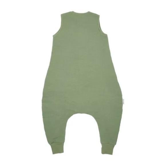 Meyco Baby Slaapzak Jumper Winter Hydrofiel Uni Pre-Washed Olive Green 104 cm