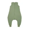 Meyco Baby Slaapzak Jumper Winter Hydrofiel Uni Pre-Washed Olive Green 80 cm