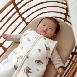 Meyco Baby Slaapzak Met Afritsbare Mouwen Robin Multicolour 70 cm