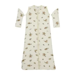 Meyco Baby Slaapzak Met Afritsbare Mouwen Robin Multicolour 70 cm