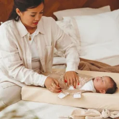 Meyco Baby SwaddleMeyco Inbakerdoek Gevoerd Branches Sand 0-3 Maanden