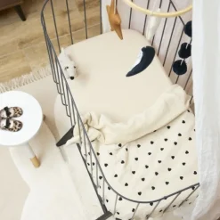 Meyco Baby Uni Hoeslaken Wieg - 40 x 80/90 cm - Jersey - Nature