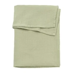 Meyco Baby Uni Wieglaken - Pre-Washed Hydrofiel - 75 x 100 cm - Soft Olive