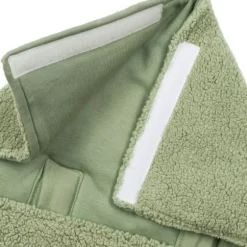 Meyco Baby Voetenzak - 40 x 82 cm Teddy - Olive Green