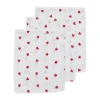 Meyco Baby Washandjes Hydrofiel Sweet Heart Red 20 x 17 cm 3-Pack