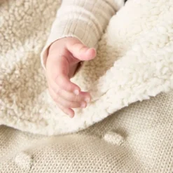 Meyco Baby Wiegdeken Teddy Knots Soft Sand 75 x 100 cm