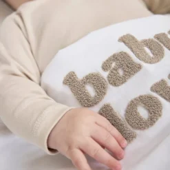 Meyco Baby Wieglaken Baby Love Sand Melange 75 x 100 cm