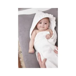 Meyco Badcape Badstof Ruffle Offwhite