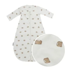 Meyco Bear Slaapzak Met Vaste Mouw Rond – 70 cm – Jersey – Sand