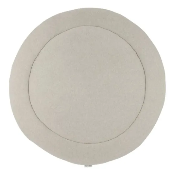 Meyco Boxkleed Rond Basic Knit Sand Melange 95 cm