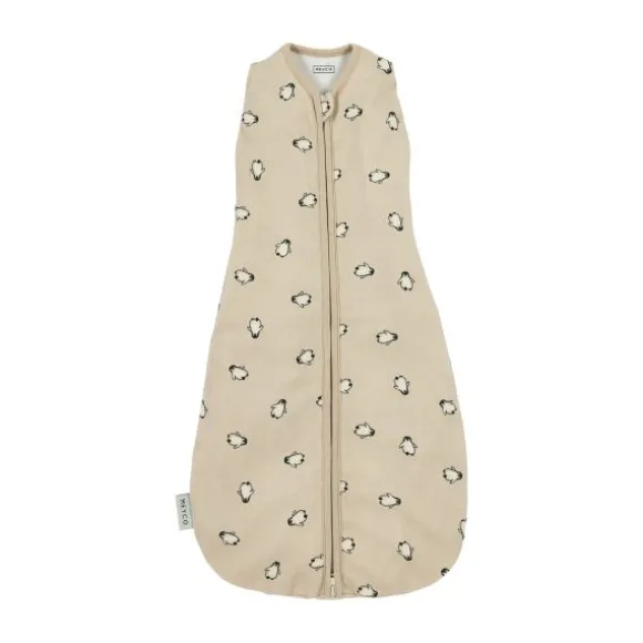 Meyco Cocoon Inbakerslaapzak - 70 cm - Penguin - Soft Sand