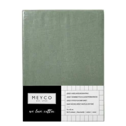 Meyco Hoeslaken Boxmatras Forest Green 75 x 95 cm