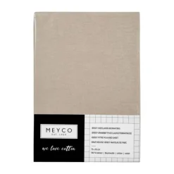 Meyco Hoeslaken Boxmatras Jersey Sand 75 x 95 cm