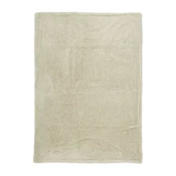 Meyco Ledikantdeken Knit Basic Sand Melange Teddy 100x150cm