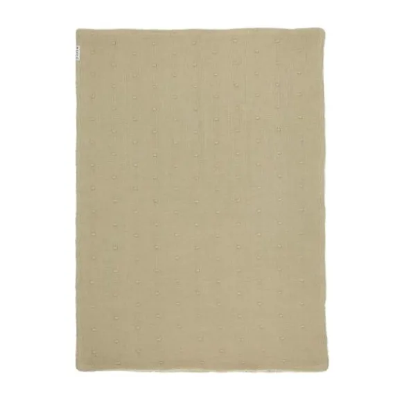 Meyco Ledikantdeken Mini Knots Sand Teddy 100x150cm