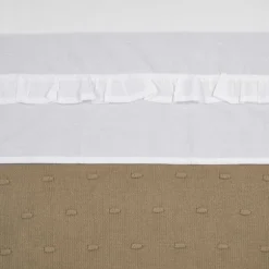 Meyco Ledikantlaken Ruffle White 100 x 150 cm