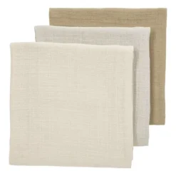 Meyco Multidoek Hydrofiel Pre-Washed Uni Offwhite/Soft Sand/Taupe 70 x 70 cm 3-Pack