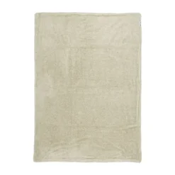 Meyco Wiegdeken Knit Basic Sand Melange Teddy 75x100cm
