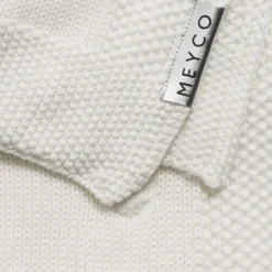 Meyco Wiegdeken Knots Offwhite 75 x 100 cm