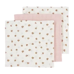Meyco Wiegdeken Mini Knots Soft Pink Teddy 75x100cm