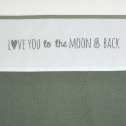 Meyco Wieglaken Love You Forest Green 75 x 100 cm