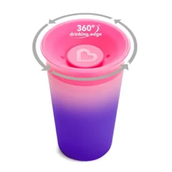 Munchkin Miracle 360 Trainer Changing Color Beker - 12mnd+ - 266ml - Yellow
